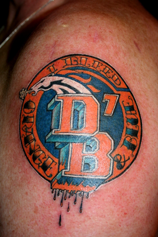 Denver Broncos Tattoo by OC Tattoo Gabe