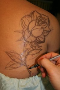 Freehand tattoo drawing on your skin
