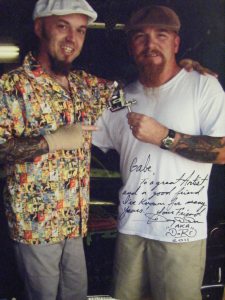 Mickey Sharpz tattoo machine got pinstriped by my old friend Doug Dorr