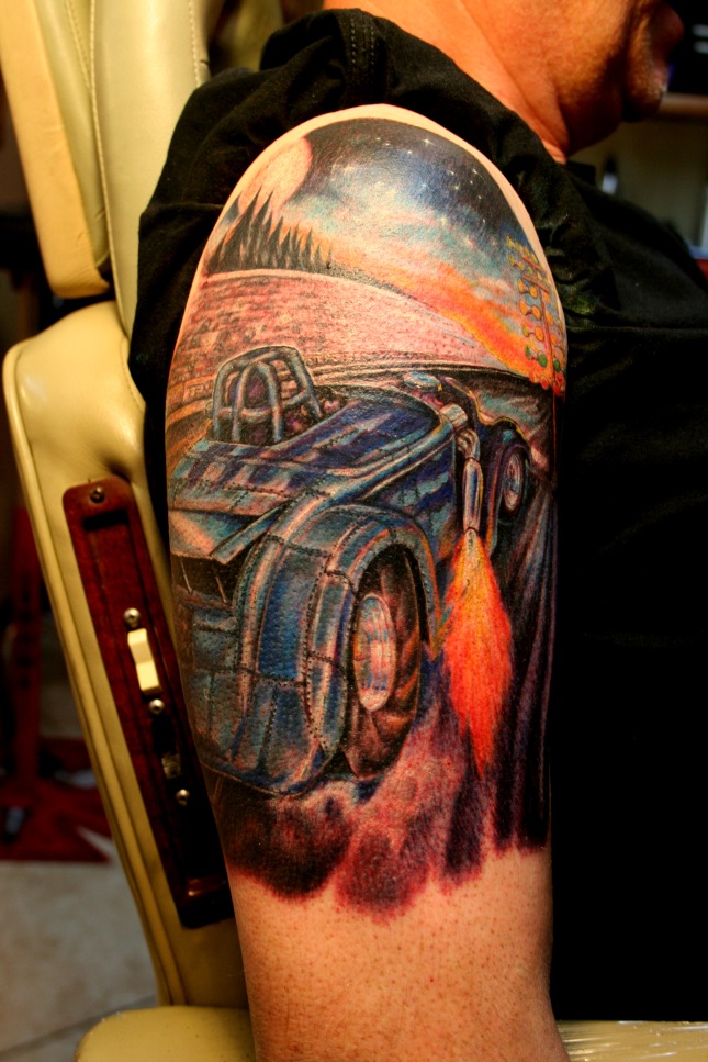 Dragster tattoo
